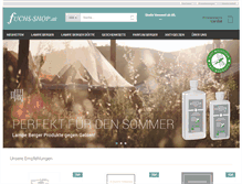 Tablet Screenshot of fuchs-shop.at